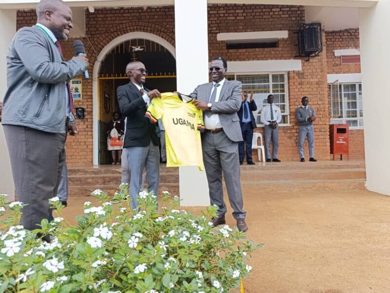 Cricket Uganda visits Namilyango College, Achelam appointed Head Coach